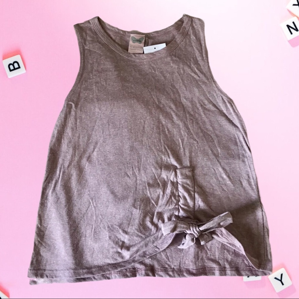 Paper Crane Pink Ribbon Top Girls M NWT